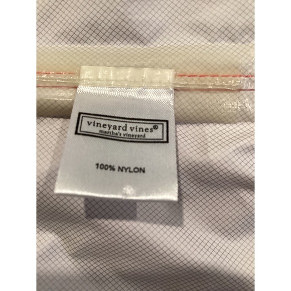 Vineyard Vines Hooded Rain Shep Jacket Watermelon Pink Coral Org $178 - Large - Picture 9 of 12